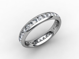 All Diamond Wedding Ring 0.89cts. in Platinum - 12
