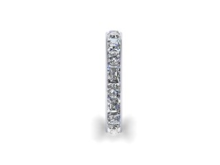 All Diamond Wedding Ring 3.43cts. in Platinum - 6