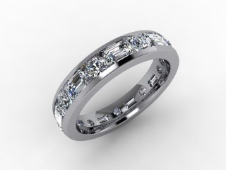 All Diamond Wedding Ring 3.43cts. in Platinum - 12
