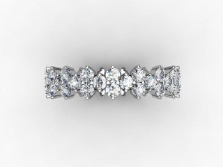 All Diamond Wedding Ring 1.53cts. in Platinum - 9