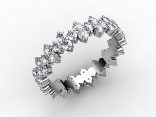 All Diamond Wedding Ring 1.53cts. in Platinum - 12