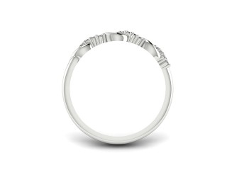 All Diamond Wedding Ring 0.15cts. in Platinum - 9