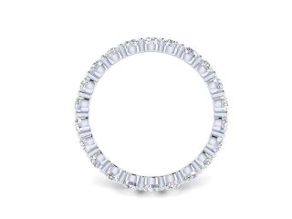 All Diamond Wedding Ring 1.81cts. in Platinum - 9