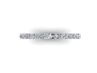 All Diamond Wedding Ring 0.55cts. in Platinum - 3