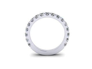 All Diamond Wedding Ring 1.00cts. in Platinum - 9