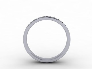 0.26cts. 1/3 Platinum Wedding Ring Ring - 3
