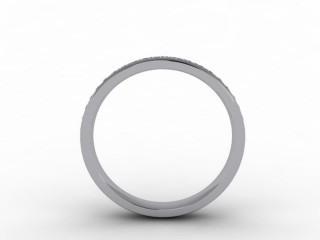 0.41cts. 3/4 Platinum Wedding Ring Ring - 3