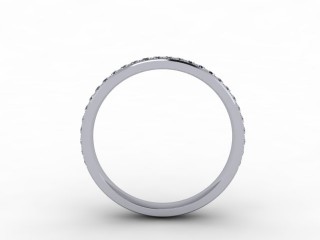 0.30cts. 3/4 Platinum Wedding Ring Ring - 3