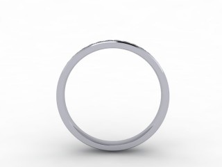 0.39cts. Full Platinum Wedding Ring Ring - 3