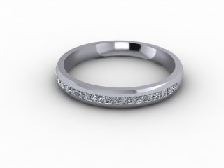 0.39cts. 1/2 Platinum Wedding Ring - 15