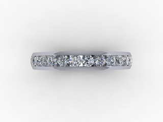 0.57cts. 1/2 Platinum Wedding Ring - 9