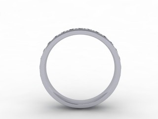 1.12cts. Full Platinum Wedding Ring Ring - 3