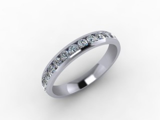 1.12cts. Full Platinum Wedding Ring Ring - 12