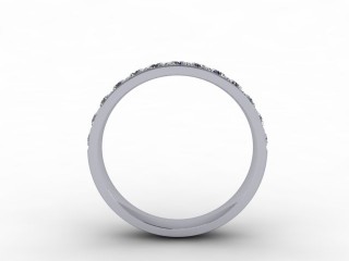0.60cts. 1/2 Platinum Wedding Ring Ring - 3