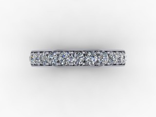 0.60cts. 1/2 Platinum Wedding Ring Ring - 9