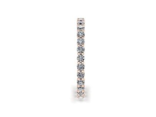 All Diamond Wedding Ring 0.85cts. in 18ct. Rose Gold