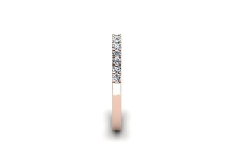 All Diamond Wedding Ring 0.36cts. in 18ct. Rose Gold