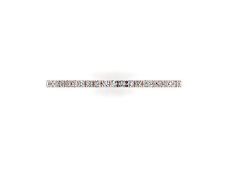 All Diamond Wedding Ring 0.20cts. in 18ct. Rose Gold