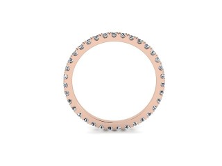 All Diamond Wedding Ring 0.45cts. in 18ct. Rose Gold