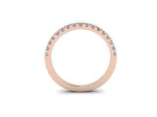 All Diamond Wedding Ring 0.22cts. in 18ct. Rose Gold - 9