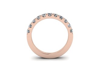 All Diamond Wedding Ring 0.65cts. in 18ct. Rose Gold