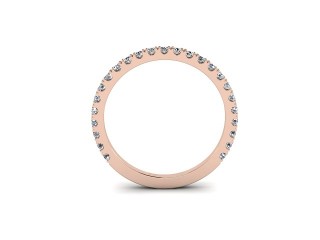 All Diamond Wedding Ring 0.33cts. in 18ct. Rose Gold