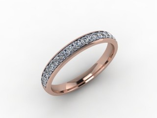 0.36cts. 1/2 18ct Rose Gold Wedding Ring Ring - 12