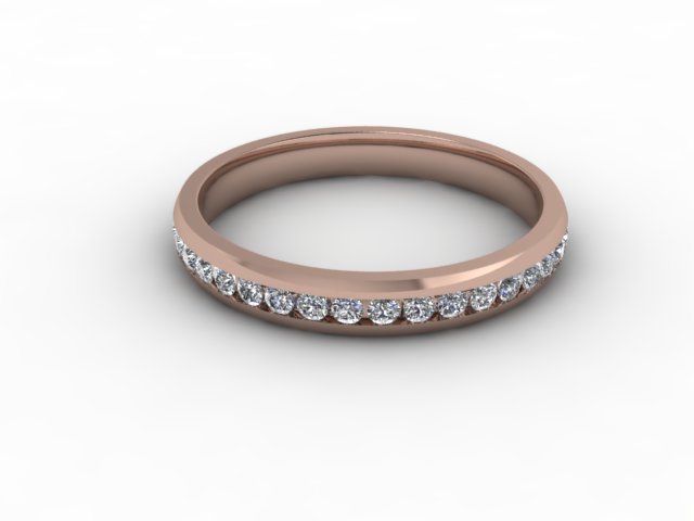 0.50cts. Full 18ct Rose Gold wedding Ring