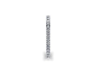 Full-Set Diamond Wedding Ring in 18ct. White Gold: 1.9mm. wide with Round Split Claw Set Diamonds - 6
