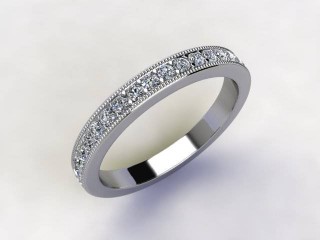 All Diamond Wedding Ring 0.65cts. in 18ct. White Gold - 12