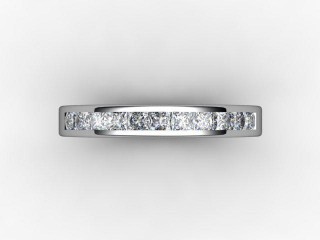 All Diamond Wedding Ring 0.65cts. in 18ct. White Gold - 9