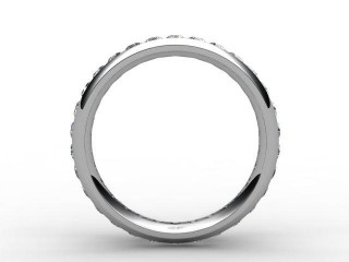All Diamond Wedding Ring 0.89cts. in 18ct. White Gold - 3
