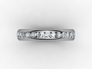 All Diamond Wedding Ring 0.89cts. in 18ct. White Gold - 9