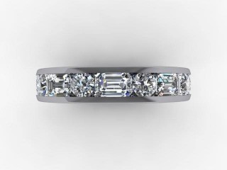 All Diamond Wedding Ring 3.43cts. in 18ct. White Gold - 9