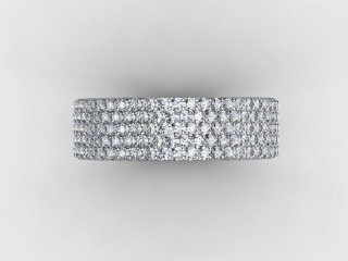 All Diamond Wedding Ring 1.25cts. in 18ct. White Gold - 9