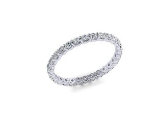 All Diamond Wedding Ring 0.85cts. in 18ct. White Gold - 12