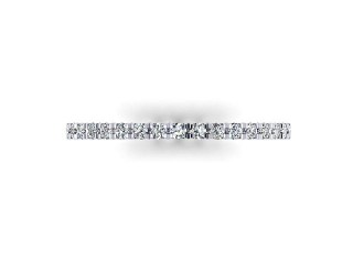 All Diamond Wedding Ring 0.22cts. in 18ct. White Gold - 3
