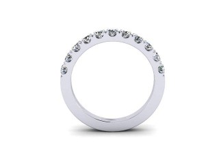 All Diamond Wedding Ring 0.65cts. in 18ct. White Gold - 9