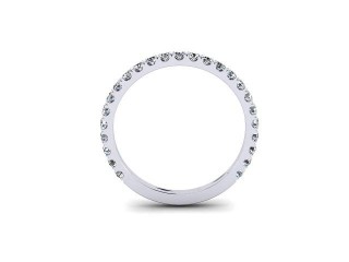 All Diamond Wedding Ring 0.55cts. in 18ct. White Gold - 9