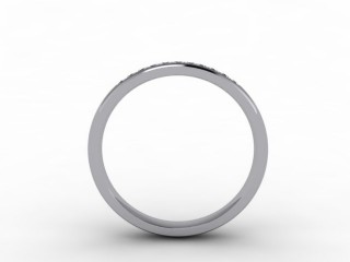 0.13cts. 1/4 18ct White Gold Wedding Ring Ring - 3