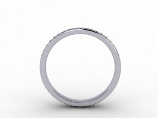 0.21cts. 1/2 18ct White Gold Wedding Ring Ring - 3