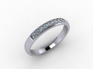 0.20cts. 1/4 18ct White Gold Wedding Ring Ring - 12