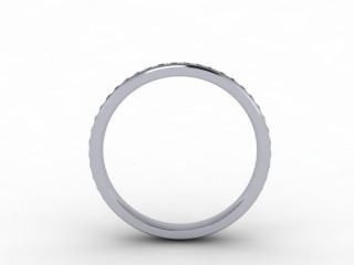 0.34cts. 3/4 18ct White Gold Wedding Ring Ring - 3