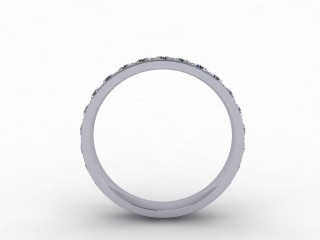 1.12cts. Full 18ct White Gold Wedding Ring Ring - 3