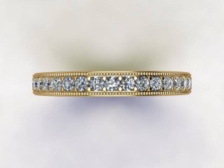 All Diamond Wedding Ring 0.65cts. in 18ct. Yellow Gold - 9