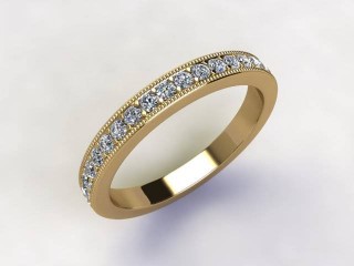 All Diamond Wedding Ring 0.65cts. in 18ct. Yellow Gold - 12