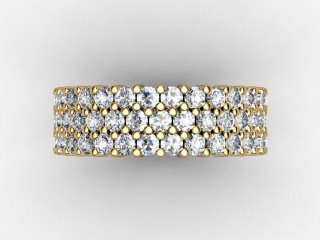 All Diamond Wedding Ring 2.70cts. in 18ct. Yellow Gold - 9