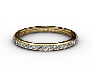 All Diamond Wedding Ring 0.40cts. in 18ct. Yellow Gold - 12