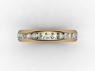 All Diamond Wedding Ring 0.89cts. in 18ct. Yellow Gold - 9