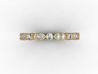 All Diamond Wedding Ring 0.56cts. in 18ct. Yellow Gold - 9